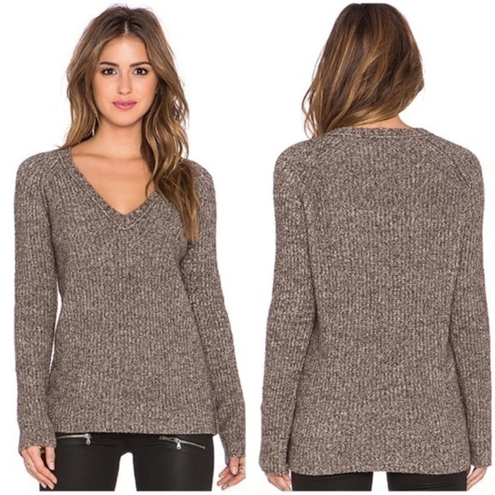 ATM Anthony Thomas wool yak blend  Raglan V Neck Sweater cozy